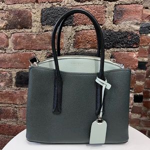 Kate Spade Margaux Medium Satchel in Deep Evergreen Multi